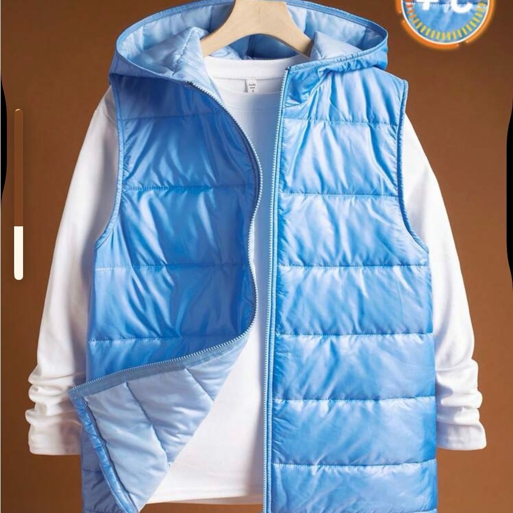 Boys Blue Puffer vest